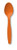 Creative Converting Touch of Color Premium 50 Count Plastic Spoons, Sunkissed Orange