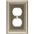 BRAINERD 64234 Architectural Single Duplex Outlet Wall Plate/Switch Plate/Cover