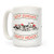 LookHUMAN Sleep Forever, Party Never White 15 Ounce Ceramic Coffee Mug