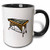 3dRose 164443_4 Vibraphone Simple Instrument Design Two Tone Mug, 11 oz, Black