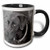 3dRose 14144_4 Chocolate Lab White-Two Tone Black Mug, 11 oz, Multicolor