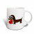 3dRose Cute Dog be Mine Heart Dachshund Ceramic Mug, 11-Ounce