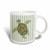 3dRose Cute Sea Turtle Design Green Stripe Mug, 11-Ounce
