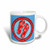 3dRose mug_77541_1 Life Is Better in Flip Flops Red and Blue Ceramic Mug, 11-Ounce