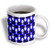 3dRose Blue Bowling Print Ceramic Mug, 11-Ounce