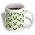 3dRose Cute Panda Bear with Lime Green Polka Dots Mug, 11-Ounce