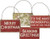Primitives by Kathy Christmas Hanging Ornament Set of 3