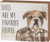 Primitives by Kathy Bulldog Wooden Box Sign Home Decor