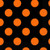 Orange & Black Polka Dot Halloween Beverage Napkins, 16ct