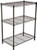 AmazonBasics 3-Shelf Shelving Storage Unit, Metal Organizer Wire Rack, Black (23.2L x 13.4W x 30H)
