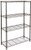 AmazonBasics 4-Shelf Shelving Storage Unit, Metal Organizer Wire Rack, Black (36L x 14W x 54H)