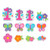 Flowers and Butterflies Girl s 1st Birthday Party Value Pack Cutouts, 12 Pieces, Made from Paper, Pink, 7", 9", 11" by Amscan