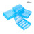 Fielect PL-B5742 4Pcs Multipurpose Battery Storage Box Organizer Battery Storage Holder Case Blue for AA/AAA Battery