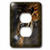 3dRose lsp_108066_6"Beautiful Bengal Tiger Print And Frame 2 Plug Outlet Cover, Multicolor