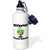 3dRose wb_115038_1"Bee Sting Muscular Dystrophy Awareness Ribbon Cause Design" Sports Water Bottle, 21 oz, White