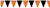 Orange & Black Outdoor Pennant Banner Party Accessory (1 count) (1/Pkg)