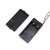DaierTek 2Pcs 9V Battery Holder Plastic Battery Storage Box 9V Battery Clip with Wire Leads
