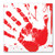 Beistle 08103 Bloody Handprints Luncheon Napkins