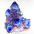 Posterazzi Collection Blue and Purple Quartz Cristal Poster Print by Atelier B Art Studio (24 x 24)
