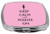 Rikki Knight Keep Calm and Pointe on Ballet Design Compact Mirror, Light Pink, 17 Ounce