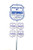 Authentic Brinks Home Alarm Yard Security Reflective Sign with Post and Window Decal Stickers