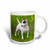 3dRose Bull Terrier Mug, 15-Ounce