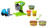 Hasbro Play-Doh Wheels Bundle - Crane and Forklift Play Set with Bonus Brick and Stone Buildin' Compound