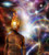 Posterazzi PSTRFF200161S Burning Mind in Cosmic Space Photo Print, 11 x 17, Multi