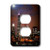 3dRose lsp_26369_6 Chicago Skyline at Night Outlet Cover, Multi-Color