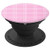 Pink and White Plaid Lines Pattern Design PopSockets Grip and Stand for Phones and Tablets