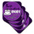 3dRose cst_58650_3 Coffee Lover Gift-Life is Short Enjoy Your Coffee-Purple-Ceramic Tile Coasters, Set of 4