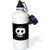 3dRose wb_17058_1 Skull Sports Water Bottle, 21 oz, White