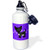 3dRose wb_12079_1 Cute Black Chihuahua Blue Paw print Background - Sports Water Bottle, 21 oz, White