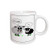 3dRose Cute Sheep Funny Design Mug, 11-Ounce, Black and Grey