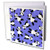 3dRose Cute Happy Cartoon Panda Print on Blue Fur Print Background - Greeting Cards, 6 x 6 inches, set of 12 (gc_40926_2)