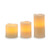 Darice Battery Operated Assorted Size LED Wax Pillar Candle Set, 4 Piece