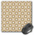 3dRose LLC 8 x 8 x 0.25 Inches Mouse Pad, Cute Tan Flowers with White Centers Kaleidoscope Pattern (mp_78007_1)