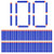 Y-SPACE Refill Bullets 100 Darts Compatible with Nerf N Strike Elite Series, Suction, Blue