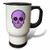 3dRose Day of The Dead Skull Dia De Los Muertos, Purple, Stainless Steel Travel Mug, 14-Oz