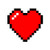 8-Bit Heart Video Game - Die Cut Vinyl Sticker (4 inches Tall)