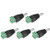 uxcell Male 5.5x2.1mm DC Power Jack Adapter Terminal Connector for CCTV Security Camera 5PCS