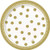 Golden Birthday Dessert Plates, 8ct