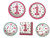 Doodle Girl 1st Birthday Party Bundle 9" Plates (16) 7" Plates (16) Napkins (16)