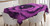 Ambesonne Purple Tablecloth, Fresh Raindrops on a Big Valentine Rose Universal Timeless Romantic Love Blooms, Dining Room Kitchen Rectangular Table Cover, 52" X 70", Purple