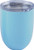 ICICLE 10oz Double Wall Vacuum Insulated Stemless Stainless Steel Lowball Wine Glass Tumbler with Spill Proof & Slide Lock Lid - BPA Free (1, Light Blue)