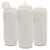 Hyoola 9 Day White Prayer Candles, 3 Pack - 7" Tall Pillar Candles for Religious, Memorial, Party Decor, Vigil and Emergency Use - Vegetable Oil Wax in Plastic Jar Container