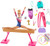 ?Barbie Gymnastics Playset: Barbie Doll with Twirling Feature, Balance Beam, 15+ Accessories for Ages 3 and Up