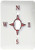 3dRose lsp_212667_1"Print Of Clear Red Compass On White" Single Toggle Switch Multicolor