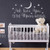 BATTOO We Love You to The Moon and Back Wall Decal - Nursery Wall Decal - Moon and Stars Nursery Decals - Children Wall Decor - Wall Decals Nursery(White, 40"WX20"H)