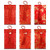 6 Pack Silk Chinese Red Envelopes, Chinese New Year Hongbao, Lucky Money Pockets for New Year, Spring Festival, Wedding, Birthday